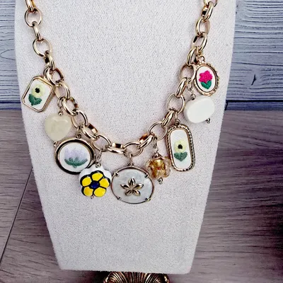 Collier charms baroque 